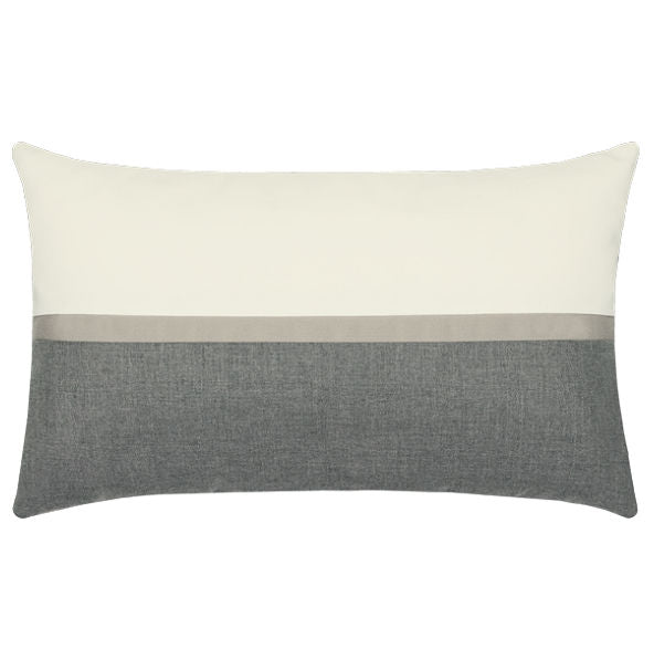 Color Block Smoke Sunbrella® Outdoor Pillows - Nautical Luxuries