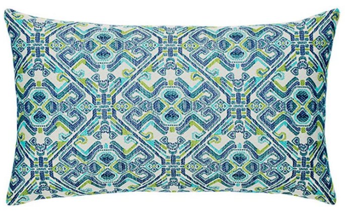 Delphi Print Sunbrella® Outdoor Pillows - Nautical Luxuries