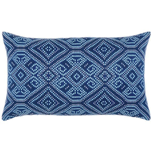 Midnight Tile Sunbrella® Outdoor Pillows - Nautical Luxuries