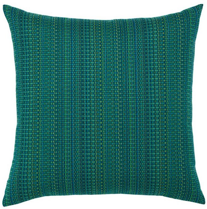 Textured Touch Emerald Sunbrella® Outdoor Pillow - Nautical Luxuries