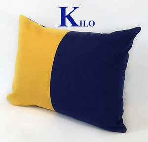 Sunbrella® Outdoor Nautical Code Flag Pillows - Nautical Luxuries