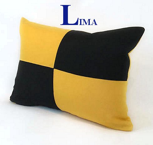 Sunbrella® Outdoor Nautical Code Flag Pillows - Nautical Luxuries