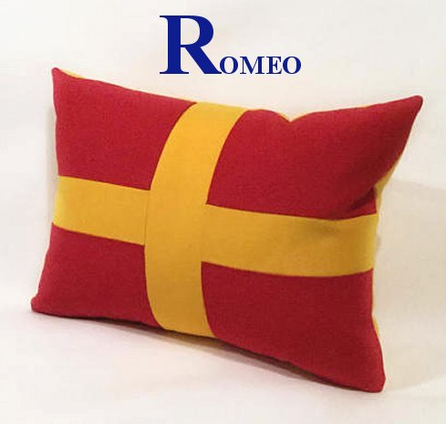 Sunbrella® Outdoor Nautical Code Flag Pillows - Nautical Luxuries