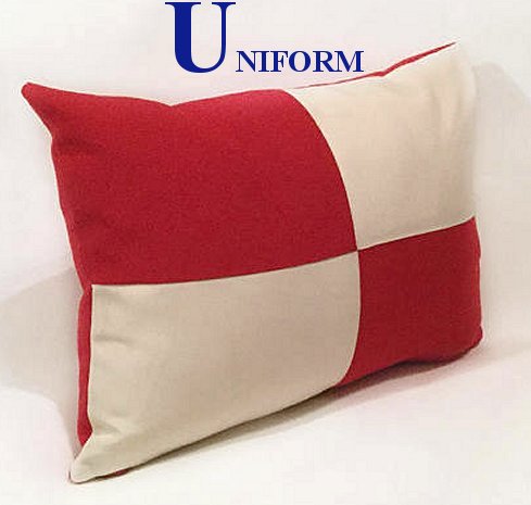 Sunbrella® Outdoor Nautical Code Flag Pillows - Nautical Luxuries