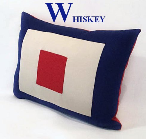 Sunbrella® Outdoor Nautical Code Flag Pillows - Nautical Luxuries