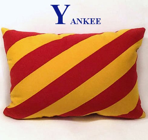 Sunbrella® Outdoor Nautical Code Flag Pillows - Nautical Luxuries