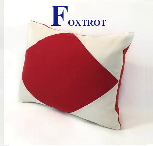 Outdoor Pillows with Insert Red Geometric Patio Accent Throw