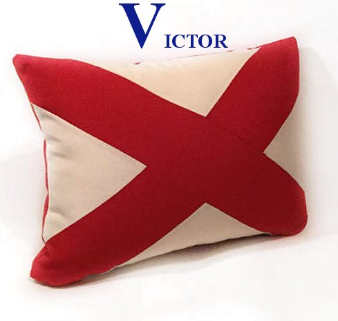 Sunbrella® Outdoor Nautical Code Flag Pillows - Nautical Luxuries