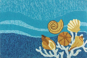 Deepwater Reef Hand-Hooked Indoor/Outdoor Rugs - Nautical Luxuries