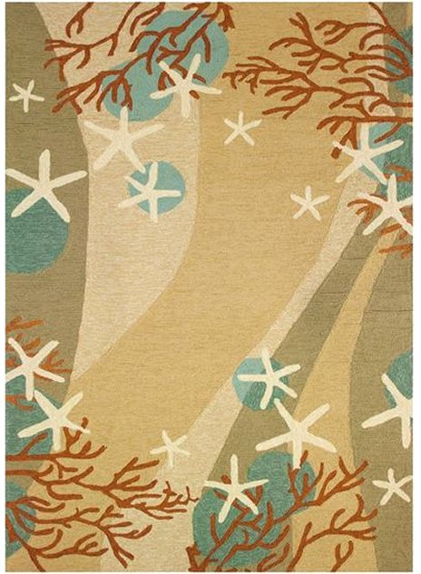 Sandy Seas Hand-Hooked Indoor/Outdoor Rugs - Nautical Luxuries