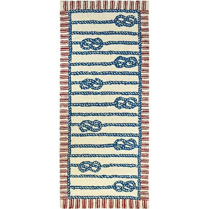 Knotted Lines Hand-Hooked Indoor/Outdoor Nautical Rugs - Nautical Luxuries