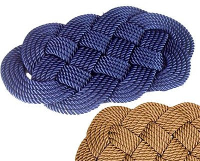 Italian Yachtsman's Braided Rope Area Rug - Nautical Luxuries
