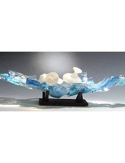 Caleb Nichols Return Passage Blown Glass Sculpture - Nautical Luxuries
