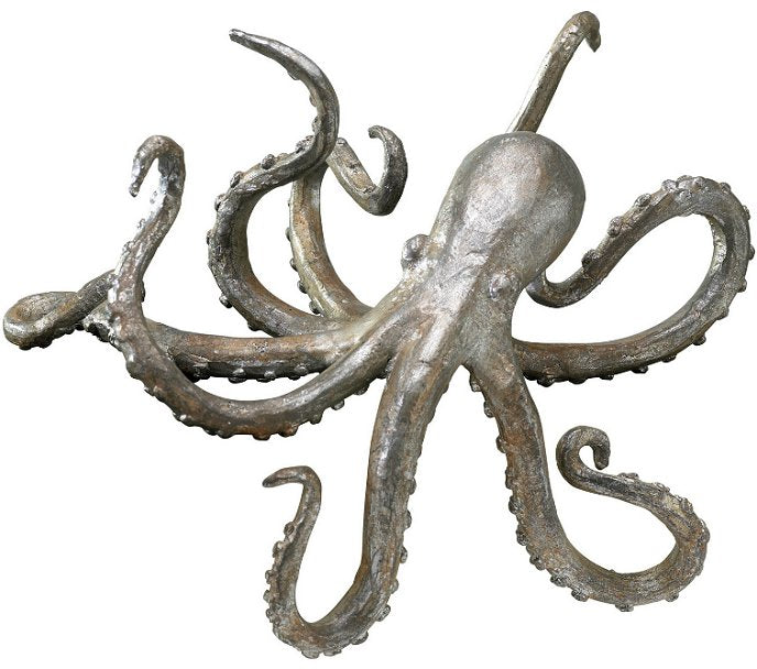 Denizen Of The Deep Shelf Edge Sculpture - Nautical Luxuries