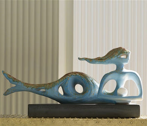 Pearl Treasure Mermaid Sculpture - Nautical Luxuries