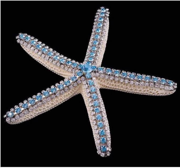 Swarovski Crystal Starfish Accents Set - Nautical Luxuries