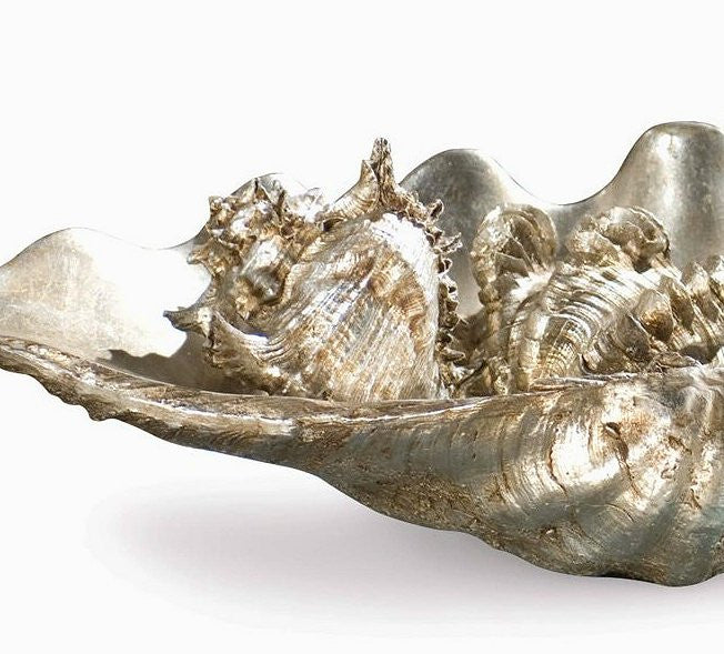 Antique Silver Finish Centerpiece - Nautical Luxuries