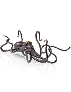 On The Move Brass Octopus Sculpture - Nautical Luxuries
