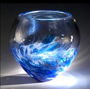 Caleb Nichols Offshore Tempest Glass Sculpture Bowl - Nautical Luxuries