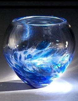 Caleb Nichols Offshore Tempest Glass Sculpture Bowl - Nautical Luxuries