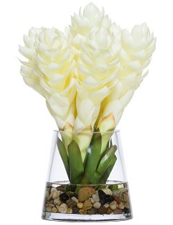 White Ginger Stateroom Bouquet Yacht Silks Arrangement - Nautical Luxuries