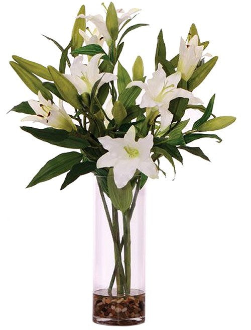 Blooming Lilies Yacht Silks Arrangement - Nautical Luxuries