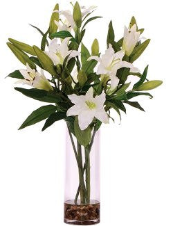 Blooming Lilies Yacht Silks Arrangement - Nautical Luxuries