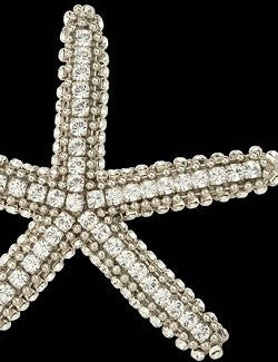 Swarovski Crystals Starfish Decorative Accents - Nautical Luxuries