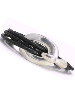 Hook And Eye Hypollergenic Leather Strands Nautical Style Bracelets - Nautical Luxuries