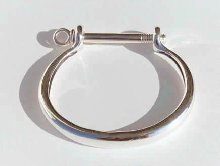 Sterling Silver Working Shackle Bracelet - Nautical Luxuries