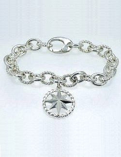 Compass Rose Charm Bracelet - Nautical Luxuries