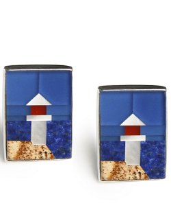 New England Lighthouse Cufflinks - Nautical Luxuries