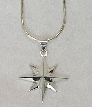 Grande Compass Rose Necklace - Nautical Luxuries