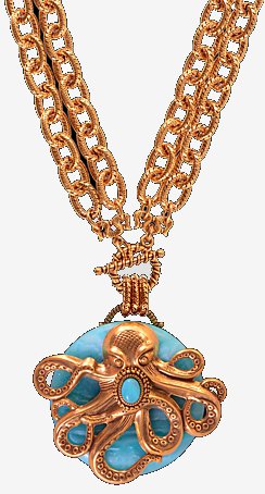 Heirloom Octopus Pendant Necklace - Nautical Luxuries