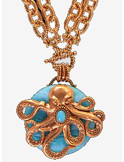 Heirloom Octopus Pendant Necklace - Nautical Luxuries