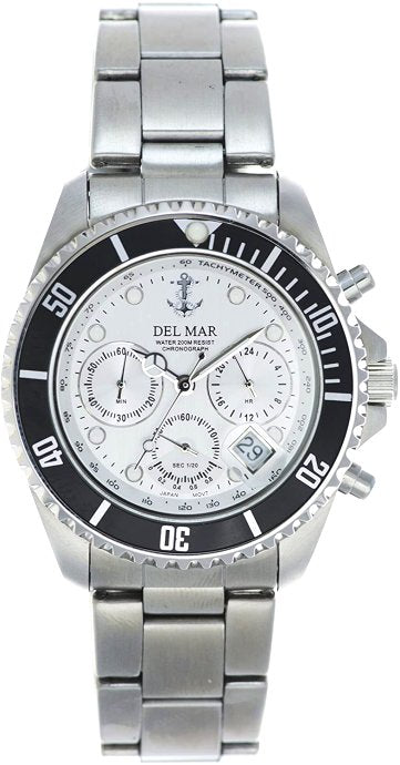 Ship's Anchor Stainless Chronograph Watches - Nautical Luxuries