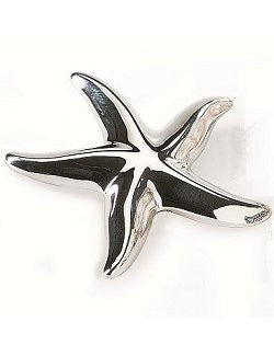 Sterling Silver Starfish Pin - Nautical Luxuries