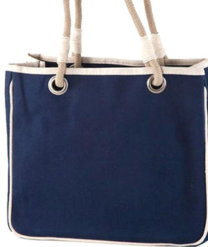 Natural Canvas Rope Handle Purse/Totes - Nautical Luxuries