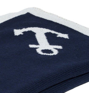 Eco-Conscious Nautical Anchor Knit Poncho - Nautical Luxuries
