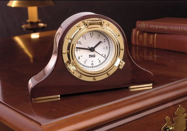 Weems & Plath Porthole Mantle Clock - Nautical Luxuries