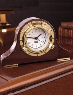 Weems & Plath Porthole Mantle Clock - Nautical Luxuries