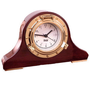 Weems & Plath Porthole Mantle Clock - Nautical Luxuries