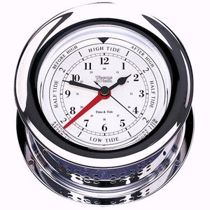 Weems & Plath Chrome Wall Clocks - Nautical Luxuries