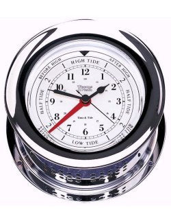 Weems & Plath Chrome Wall Clocks - Nautical Luxuries