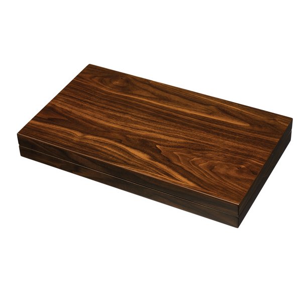 Lacquered Wood Grain Superyacht Backgammon Set - Nautical Luxuries