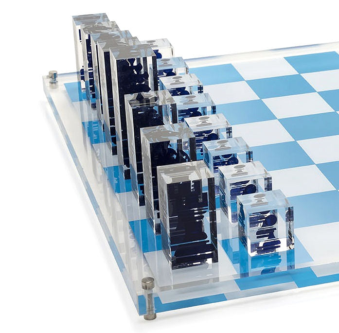 Luxury Acrylic Superyacht Chess Sets - Nautical Luxuries