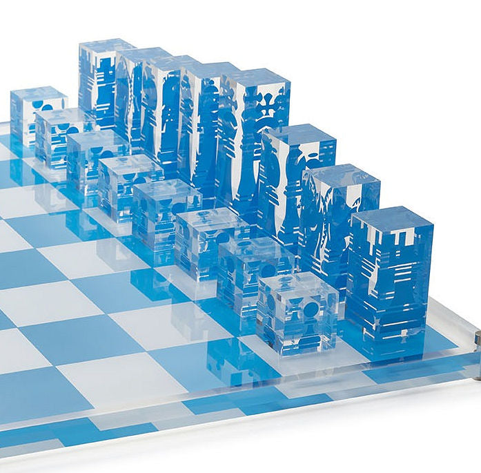 Luxury Acrylic Superyacht Chess Sets - Nautical Luxuries