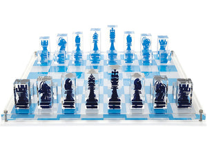 Luxury Acrylic Superyacht Chess Sets - Nautical Luxuries