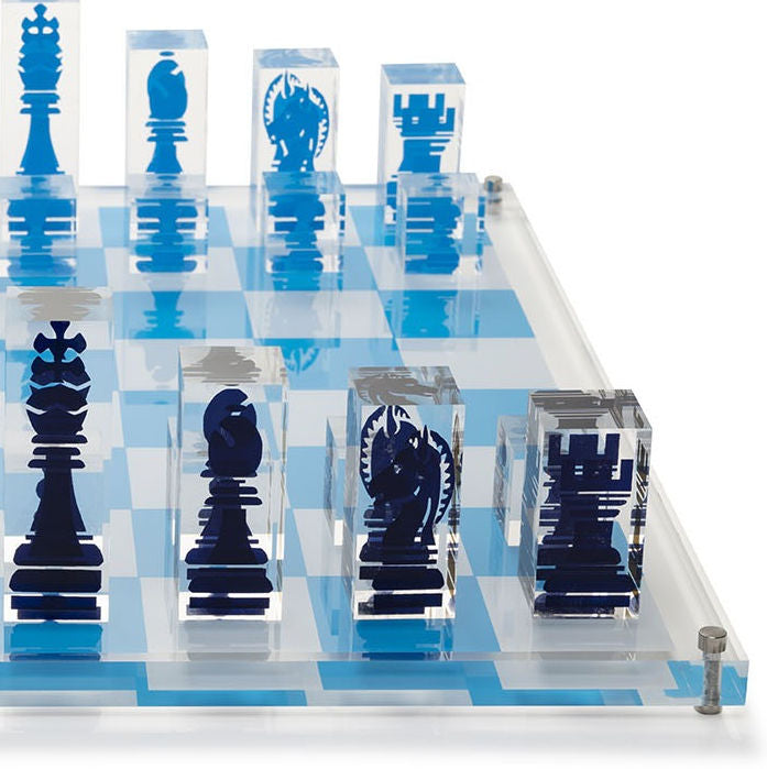 Luxury Acrylic Superyacht Chess Sets