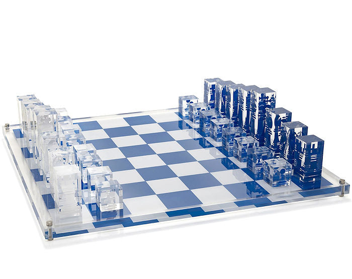 Luxury Acrylic Superyacht Chess Sets - Nautical Luxuries